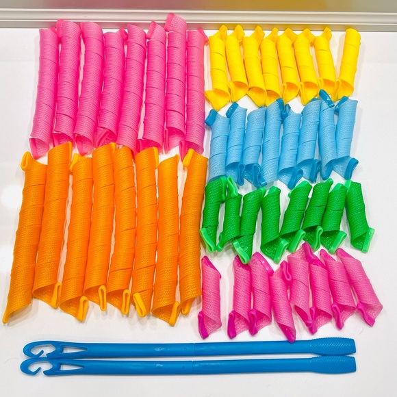 PRICE ⬇️ 50 Heatless Spiral Curlers Set LIKE NEW! - Picture 2 of 16